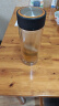 富光男女士双层玻璃杯 高硼硅玻璃304茶隔水杯子 带茶隔泡茶杯500ml 实拍图