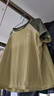 Kocotreekk树儿童速干衣吸湿排汗T恤户外运动训练服夏季撞色 浅茶青 120  实拍图