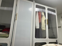 纳份爱现代简约衣柜家用卧室双开门碳钢加厚小户型防尘简易衣橱 【52长加深】单边柜带2块活动隔板（不带轮） 实拍图