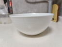 松发瓷器好韵釉下彩碗具家用陶瓷碗碟餐具纯白暗纹系列组合碗盘 好韵8英寸碗2个装 实拍图