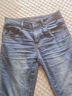 海澜之家（HLA）直筒牛仔裤男25春夏五袋款绣花裤子男春秋季 牛仔蓝过渡色（浅）13 32 175/82A 推荐127~134斤 实拍图
