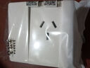 公牛（BULL）开关插座墙壁电源面板明装走线大面板家用墙壁插座G59系列亮面白 16A大功率三孔+一开双控 实拍图