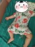 babylove婴儿连体衣夏季竹棉山茶纱布和尚服新生儿宝宝衣服薄款透气哈衣 实拍图
