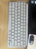 罗技（Logitech）大师系列 MX Keys Mini 简约无线蓝牙 高端办公键盘 智能键盘 背光时尚 超薄便携 浅灰色 实拍图