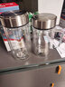 富光双层玻璃杯支持团购定制泡茶杯办公杯带把 大容量男女水杯子580ML 实拍图