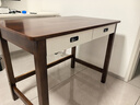 罗森（LUOSEN）实木书桌小户型学习电脑桌带抽写字办公桌1m胡桃 实拍图