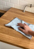 洁又佳（JIEYOUJIA）鱼鳞抹布 擦玻璃巾清洁百洁布吸水不易掉毛家用厨房擦桌镜子毛巾 【共10条】花边款颜色随机 实拍图