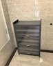 钢制鞋柜家用门口防尘入户玄关柜铁艺上翻门多层鞋架大容量储物柜 灰色【4门9层】1445*1000*350MM 实拍图