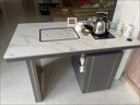 昭希 茶桌 现代简约岩板茶桌椅组合轻奢阳台家用办公茶台烧水壶一体桌 亮光雪山白单茶桌 120*70*75cm赠智能烧水壶+大礼包 实拍图
