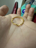 潮宏基心动足金黄金戒指女素圈送女友生日礼物计价 活圈口 约1.05g 实拍图