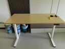 乐歌（Loctek）电动智能升降桌电脑桌站立办公直播家用居家卧室书桌小户型E2S 【E2S】白腿+原木色桌板 1.4*0.7米桌板|非套装配件需另购 实拍图