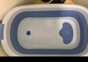 英氏（YEEHOO）婴儿洗澡浴盆宝宝可折叠婴儿躺大号浴桶小孩新生儿家用品儿童浴盆 天空蓝-浴盆 实拍图