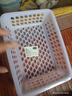 别颖 塑料篮子长方形玩具收纳篮大小号筐子麻辣烫筛子厨房沥水洗菜篮 【2个起拍】特小号19.3x14x4cm 实拍图