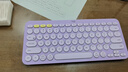 罗技（Logitech）时尚系列 K380 键盘 蓝牙键盘 无线键盘 办公键盘 女性 简约便携 超薄键盘 笔记本键盘 星暮紫 实拍图
