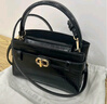 CHARLES&KEITH鳄鱼纹凯莉包手提斜挎婚包包女包生日礼物CK2-50270880-1 Black黑色 S 实拍图