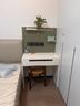 暖阁小屋奶油风实木书桌法式轻奢电脑桌家用卧室学习桌办公桌小户型医美桌 奶油色单桌 80*40*75cm 实拍图