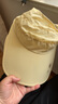 啄木鸟 遮阳帽子女户外夏天防晒帽空顶帽骑车遮脸韩版百搭大沿凉太阳帽 卡其色【印花款】 实拍图