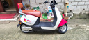立马电动摩托车MINI 80公里长续航1200W电机60V20Ah铅酸电池外卖家用舒适出行电动车 霓粉红 实拍图