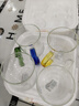 青苹果耐热玻璃水杯465ml四只 四色把手玻璃杯 围炉煮茶杯牛奶杯 实拍图