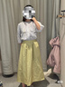 无印良品（MUJI）女式 汉麻棉轻便长裙 长半身裙女裙子 25年夏季女装 BE1VBC5S 黄色 XL （165/74A） 实拍图