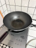 传世家徽（Muceski）炒锅铁锅无涂层炒菜锅精铁极铁平底不粘锅燃气电磁炉通用已开锅 30（无涂层极铁锅）+盖+铲 30cm 实拍图