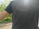 京东京造【3件89.9元】T恤男短袖男男士T恤夏季白小T男女同款 藏蓝色 XL 实拍图