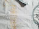 真维斯（Jeanswest）短袖t恤女夏季新款纯棉女装上衣服撞色宽松ins风小个子女生半袖衫 白湖蓝 蝴蝶秘境橙 L 实拍图
