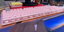 狼途L1静音键盘有线/无线键盘高颜值键盘104键机械手感薄膜键盘电竞游戏男女生办公键盘电脑笔记本键盘 【有线·低音】粉色白光+T6静音鼠标 实拍图
