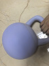 yottoy翘臀软壶铃女士提壶哑铃翘臀深蹲力量家用健身训练器材6kg-雾霾蓝 实拍图