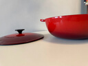 酷彩（Le Creuset）法国进口珐琅铸铁锅炒锅煎炸炖煮锅电磁炉燃气通用深烧锅26cm红色 实拍图