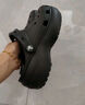 卡骆驰（crocs）女鞋厚底云朵洞洞鞋户外休闲时尚一脚蹬沙滩鞋 206750-001 37-38 实拍图