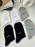 宝娜斯男士袜子6双%100纯棉7A抑菌中筒袜 2黑2灰2白 6双 实拍图