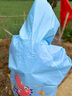 牧萌 儿童雨衣男女童带书包位宝宝幼儿园小学生雨鞋套装防水卡通雨披 浅蓝火箭恐龙 L码（建议身高105-115cm） 实拍图