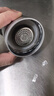 一键开盖双层玻璃杯泡茶水杯子男女办公车载便携茶水分离杯防爆 银500 实拍图