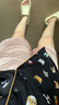美标真丝短裤女春夏可外穿蕾丝打底裤丝绸睡裤重磅桑蚕丝家居裤子 玫瑰烟粉（单短裤） XL (170) 实拍图