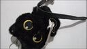 璐凯迪大眼黑猫挂件朋克风小黑猫毛绒钥匙扣包包挂件摇滚小猫节日小礼物 摇滚朋克小黑猫-1个 实拍图