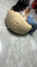 树浩懒人沙发可躺可睡休闲单人豆袋小沙发卧室阳台坐墩榻榻米狗窝躺椅 【大号-舒适款】米白色 实拍图