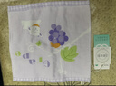 全棉时代【新品】手帕毛巾儿童纱布毛圈面巾纯棉洗脸家用宝宝吸水毛巾 【萄人喜欢】面巾 25×50cm 实拍图