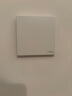 施耐德开关插座面板86型墙面斜五孔插座面板 皓呈系列奶油白色 三开双控 实拍图