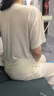 棉十三女士睡衣夏季薄款【莫代尔带胸垫】圆领短袖七分裤宽松家居服套装 实拍图
