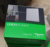 施耐德电气 单联有线电视插座 86型暗装家用墙壁开关插座面板 珍铂 丝绒白色 实拍图
