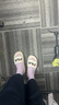 斐乐（FILA）女鞋运动拖鞋厚底凉拖沙滩鞋漂流船 奶白-GD 36 实拍图