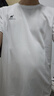 骆驼（CAMEL）运动速干T恤透气宽松户外休闲圆领情侣短袖夏季男款，白色L 实拍图