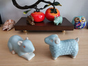 天生大器创意十二生肖茶宠茶玩茶道摆件哥窑开片可养茶具定制礼品小马送礼 十二生肖茶宠-天青小羊 实拍图