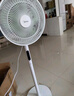 美的（Midea）【品质推荐】七叶轻音柔风电风扇/家用省电落地扇/台式电扇/广角摇头节能宿舍小型风扇 SAE35CA 实拍图