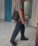 鳄鱼恤男士单肩男包包休闲竖款斜挎百搭日字布包0125-6B送男友 实拍图