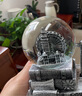 优百客水晶球音乐盒八音盒沙漏摆件生日毕业季礼物摆件毕业礼物送男女生 【沙漏+摩天轮+音乐+灯光】银色 实拍图