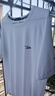 德尔惠短袖t恤男夏季半袖上衣冰丝运动圆领速干透气打底衫 白色 M 实拍图