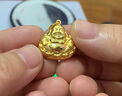 周生生黄金吊坠 足金大肚弥勒佛金佛挂坠不含项链73536P计价5.45克 实拍图