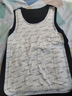 猫人100%羊毛男士保暖背心男加绒加厚内衣羊毛打底衫坎肩马甲黑色XL 实拍图